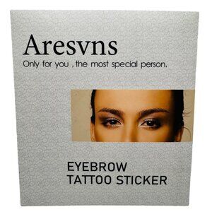 Aresvns Black Eyebrow Tattoo Stickers (unknown count, Sealed)